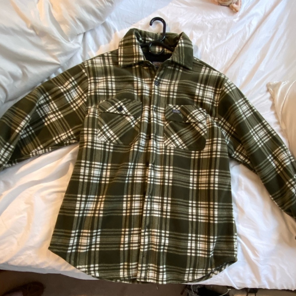 Sherpa lined Flannel jacket size L